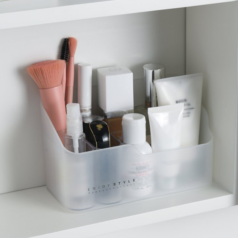 Plastic Makeup Organizer Bathroom Storage Box Desktop Make Up Jewelry Cosmetic Storage Case Sundries Table Container Organizer - Provence Home Living Store