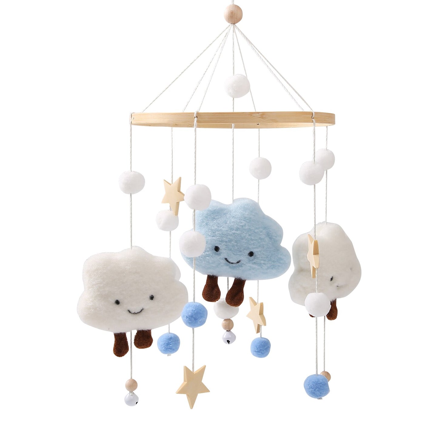 Baby Rattle Toy 0-12 Months Wooden Mobile On The Bed Newborn Music Box Bed Bell Hanging Toys Holder Bracket Infant Crib Toy Gift - Provence Home Living Store