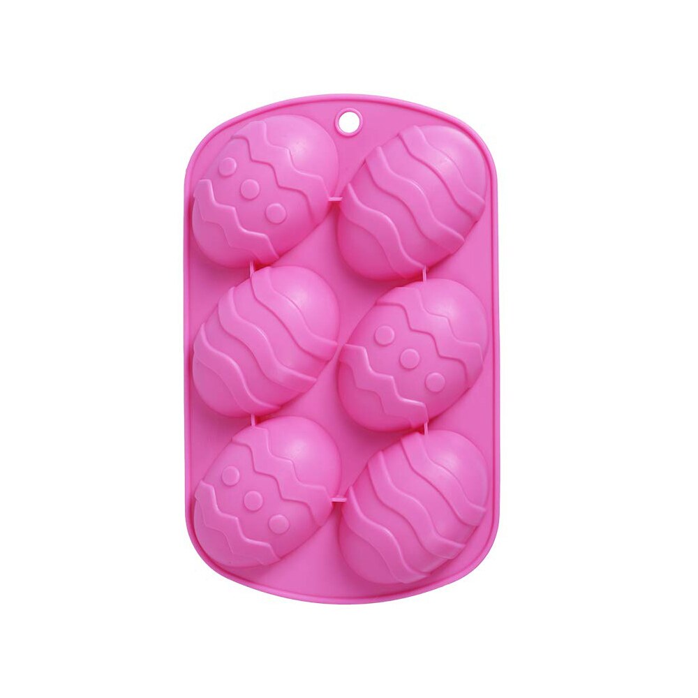 6 Cavity Easter Silicone Mold Non-stick Easter Egg Shaped Cake Molds Chocolate Mold DIY Baking Moulds for Easter Party Decor - Provence Home Living Store