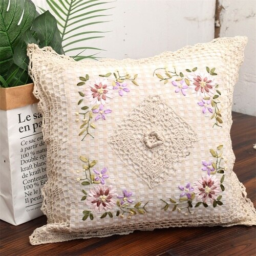 Big sale European pillow covers decorative Rustic couch cushion cover Handmade cotton pillow cover sofa throw pillows - Provence Home Living Store