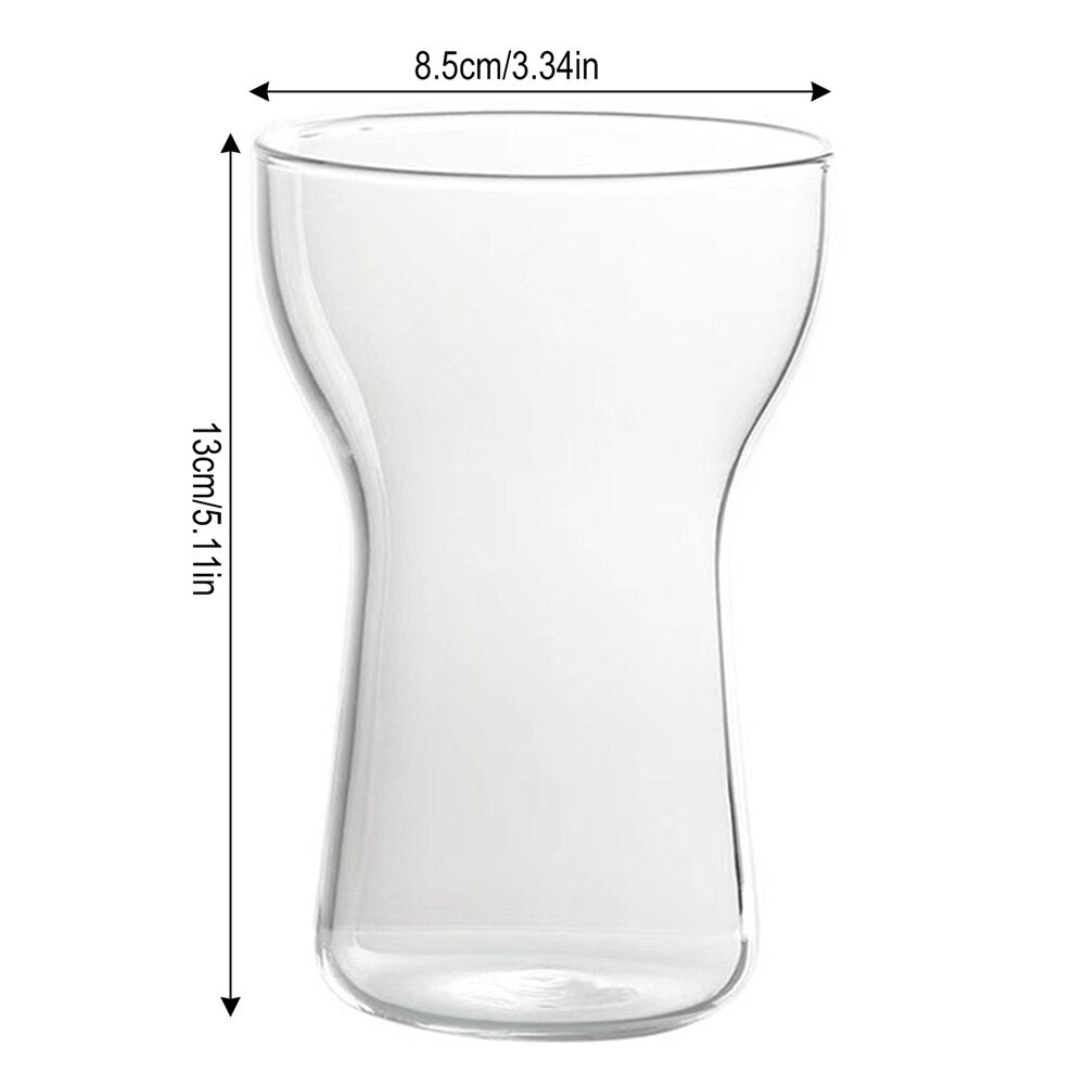 Simple Glass Coffee Cup Transparent Cold Drink Large-capacity Milk Juice Tea Drink Water Mousse Cups Wine Glass Beer Mug - Provence Home Living Store