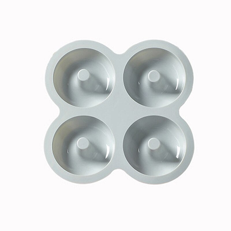 4 Holes Donuts Mold 3D Silicone Doughnut Molds Non Stick Bagel Pan Pastry Chocolate Muffins Cake Maker Kitchen Accessories Tool - Provence Home Living Store