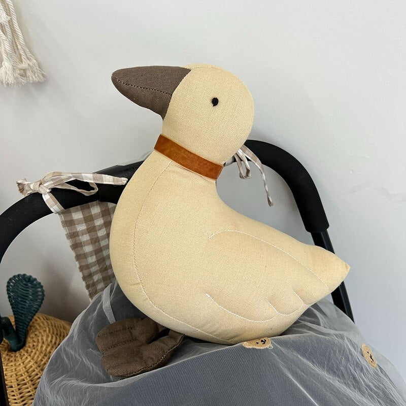 INS Stuffed White Goose、Rooster、Giraffe Toy For Baby Kid Animal Baby Accompanying Doll Comfort Toy Children Gift Room Decoration - Provence Home Living Store