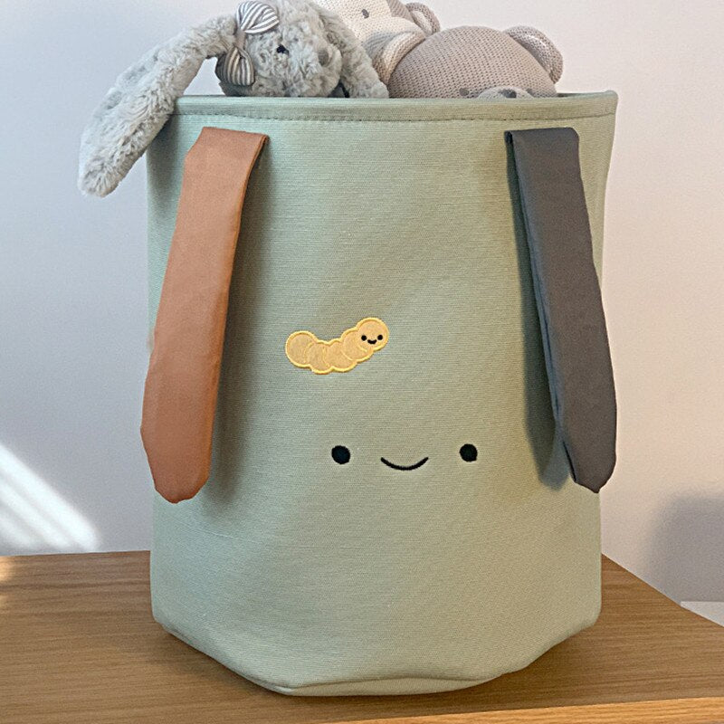 INS Foldable Laundry Basket For Baby Dirty Clothes Hamper Kids Children Toys Canvas Storage Bucket Office Home Organizer Bins - Provence Home Living Store