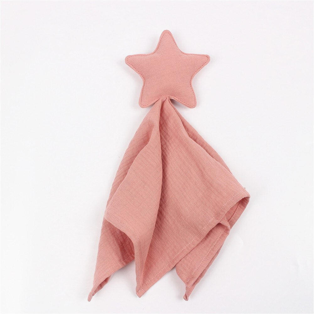 Baby Saliva Towel Soft Newborn Baby Soothe Appease Towel Infant Star Moon Sleeping Dolls Toy Plush Comforting Toy Baby Towel - Provence Home Living Store