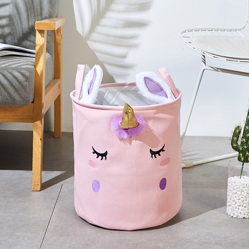 INS Cartoon Animal Dirty Clothes Storage Baskets Laundry Hamper Kids Toys Storage Bucket Bathroom Sundries Organizer Container - Provence Home Living Store