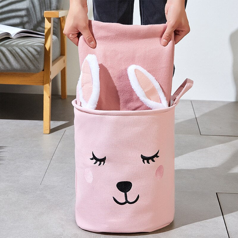 INS Cartoon Animal Dirty Clothes Storage Baskets Laundry Hamper Kids Toys Storage Bucket Bathroom Sundries Organizer Container - Provence Home Living Store