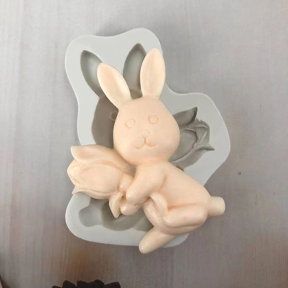 Easter Rabbit Egg Fondant Silicone Mold Carrot Cake Decorating Tools Chocolate Cookies Baking Mould Egg DIY Clay Baking Mold - Provence Home Living Store