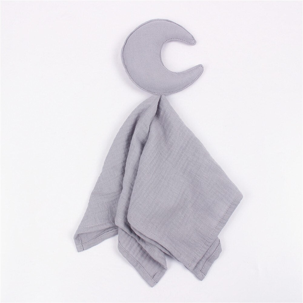 Baby Saliva Towel Soft Newborn Baby Soothe Appease Towel Infant Star Moon Sleeping Dolls Toy Plush Comforting Toy Baby Towel - Provence Home Living Store