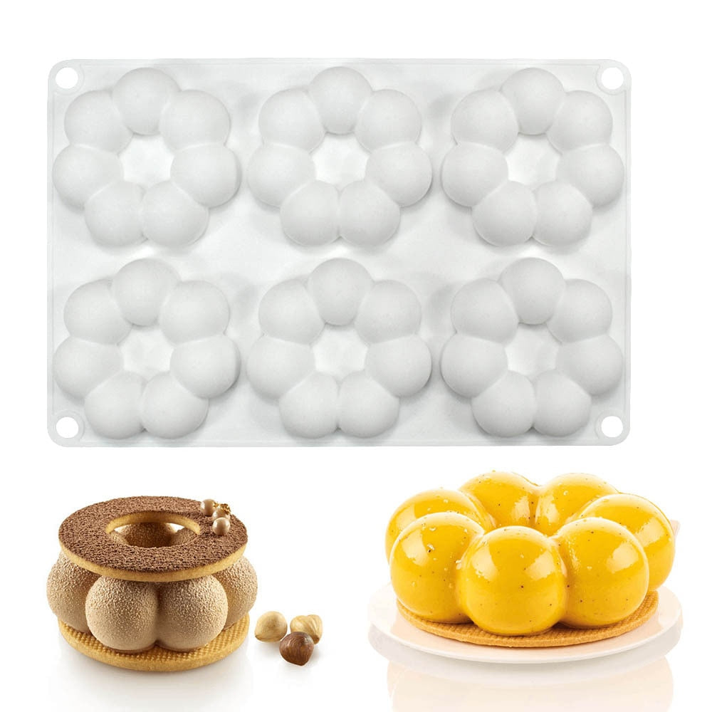 6 Hole Flower Shaped Donut Silicone Mold Non-Stick Pastry Chocolate Cake Dessert Mould Cake Decoration Accessories Bakeware - Provence Home Living Store