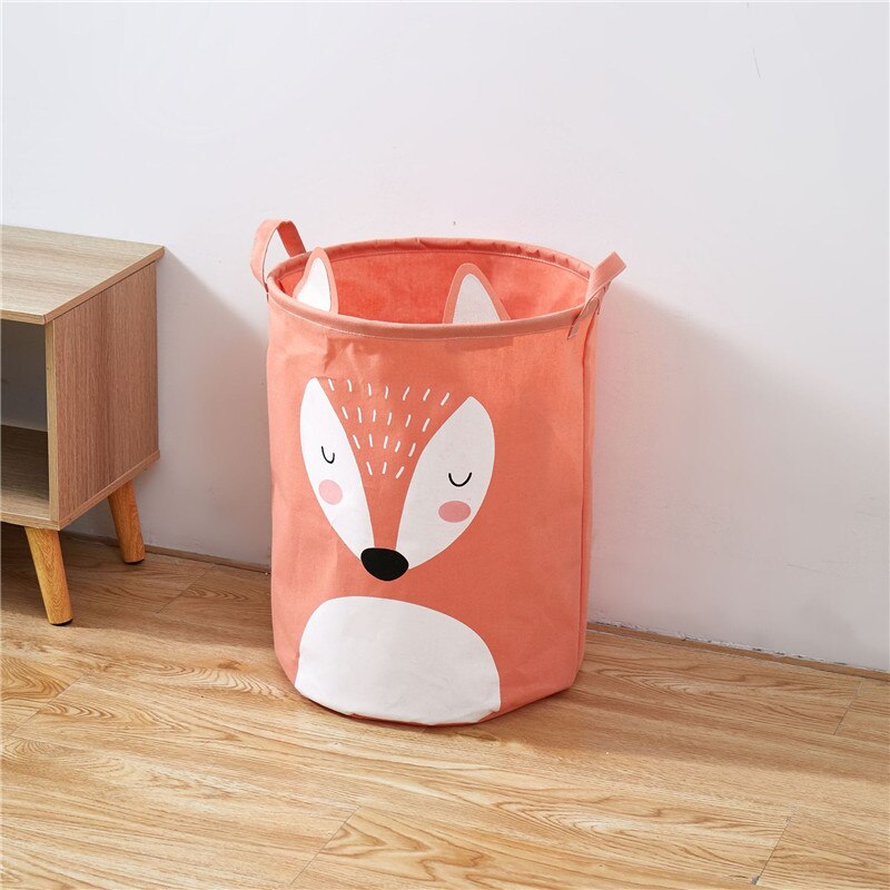 INS Nordic Storage Basket Folding Dirty Clothes Laundry Baskets With Handle Kids Toys Organizer Barrel Household Sundries Hamper - Provence Home Living Store