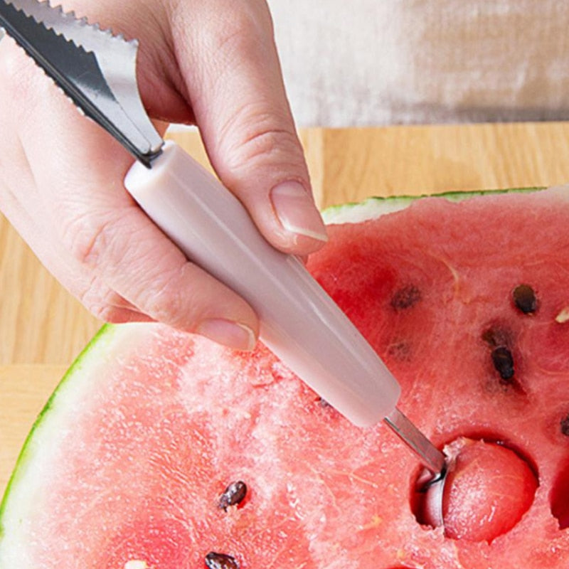 Kitchen Accessories Dual-head Stainless Steel Carving Knife Fruit Watermelon Ice Cream Baller Scoop Stacks Spoon Home gadgets - Provence Home Living Store