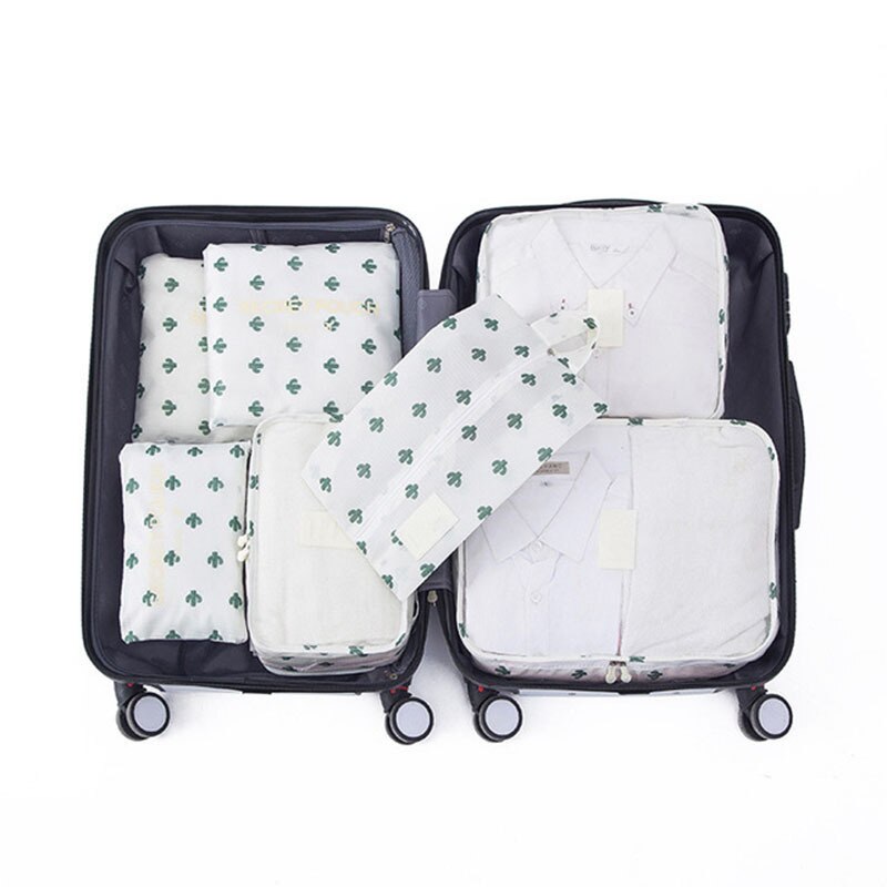 7PCS Protable Travel Storage Bag Set Large Capacity Suitcase Packing Storage Cases Luggage Organizer Clothes Shoes Tidy Pouch - Provence Home Living Store