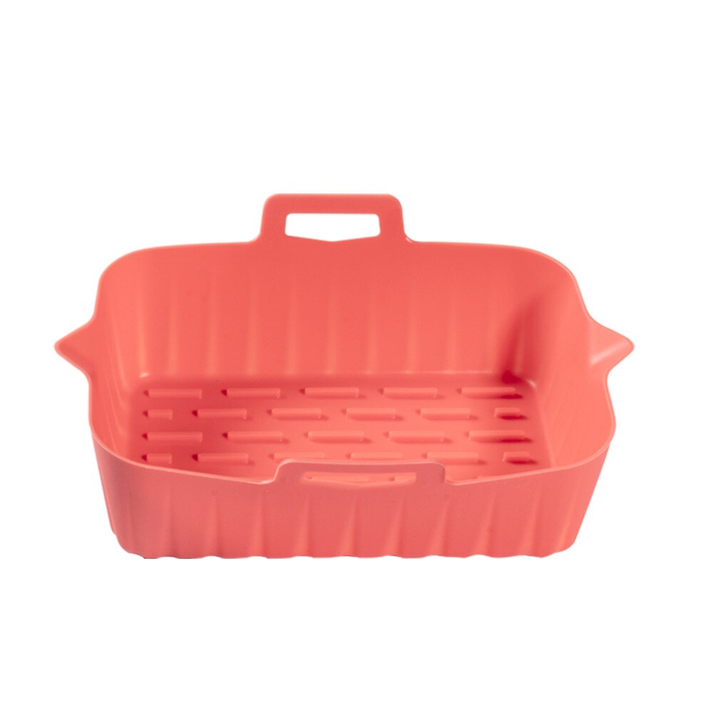 Air Fryer Oven Baking Tray Fried Chicken Basket Mat AirFryer Silicone Pot Rectangle Replacemen Grill Pan Kitchen Accessories - Provence Home Living Store