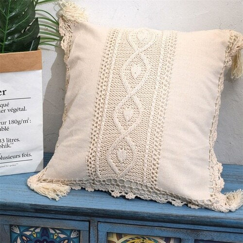 Big sale European pillow covers decorative Rustic couch cushion cover Handmade cotton pillow cover sofa throw pillows - Provence Home Living Store