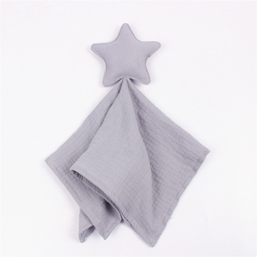 Baby Saliva Towel Soft Newborn Baby Soothe Appease Towel Infant Star Moon Sleeping Dolls Toy Plush Comforting Toy Baby Towel - Provence Home Living Store