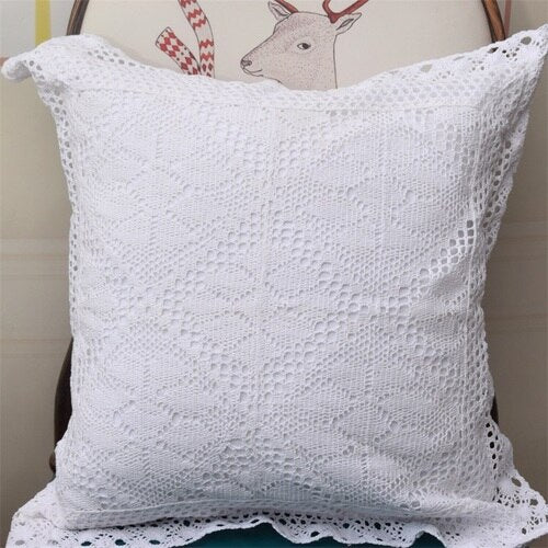 Big sale European pillow covers decorative Rustic couch cushion cover Handmade cotton pillow cover sofa throw pillows - Provence Home Living Store