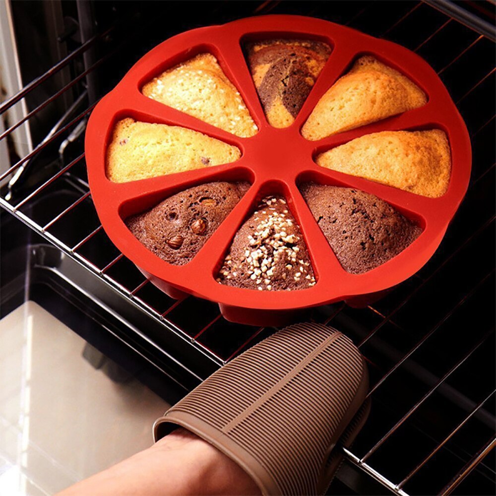 8 Holes Silicone Baking Pan for Cake Pastry Silicon Form Muffin Cup Mold   DIY Cake Chocolate Bagels Dessert Mould Baking Tools - Provence Home Living Store