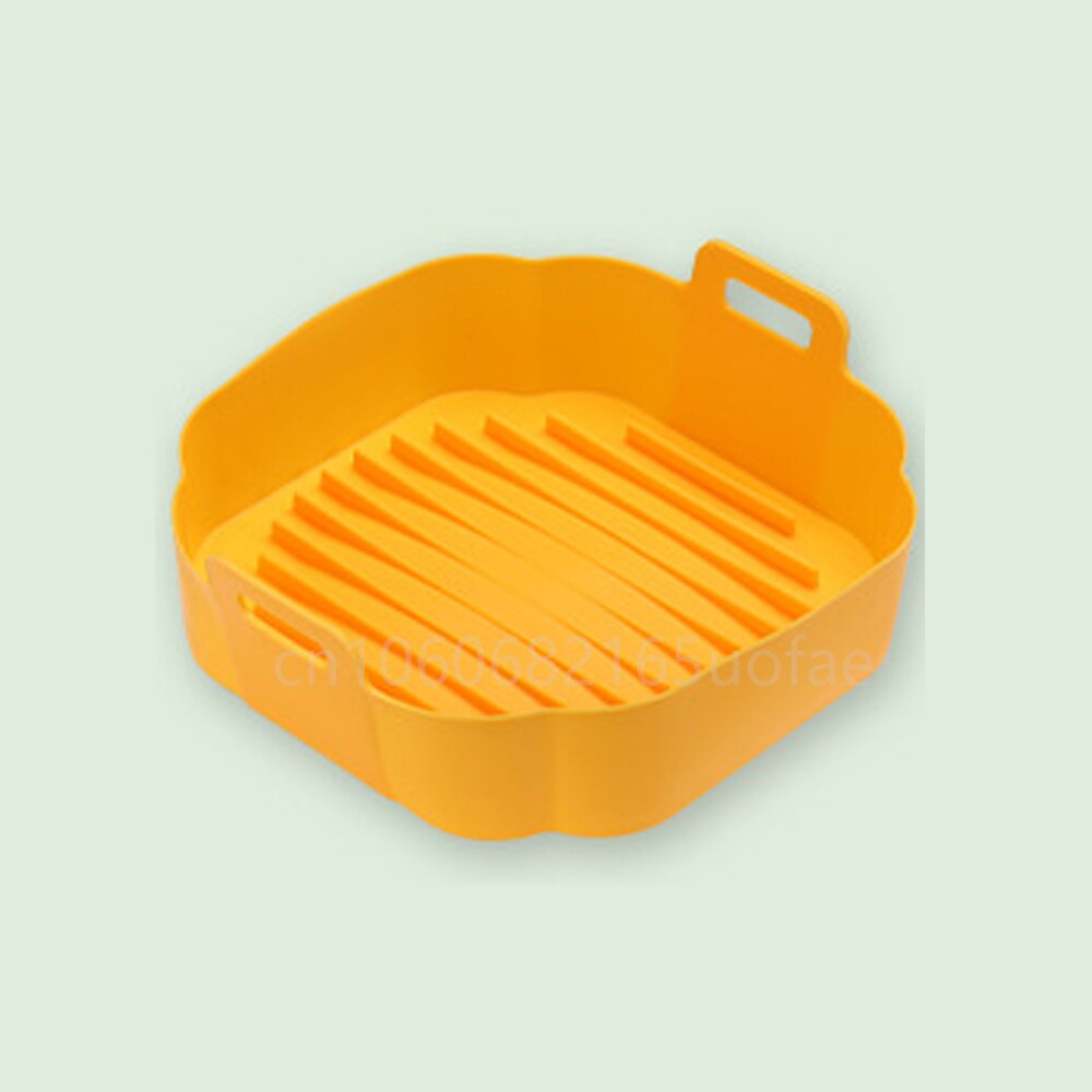 Silicone Air Fryer Liner 8.5inch Reusable Baking Basket Non-Stick Pizza Chicken Plate Grill Pan Kitchen Airfryer Accessories - Provence Home Living Store