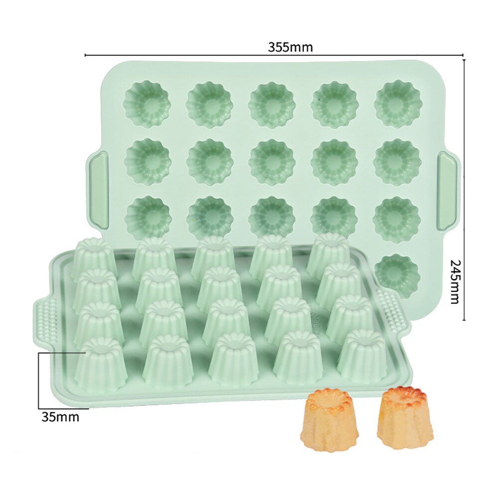 20 Cavity Silicone Cake Mold DIY Muffin Cupcake Jelly Chocolate Mould Nonstick Heat Resistant Fondant Moulds Baking Tools - Provence Home Living Store