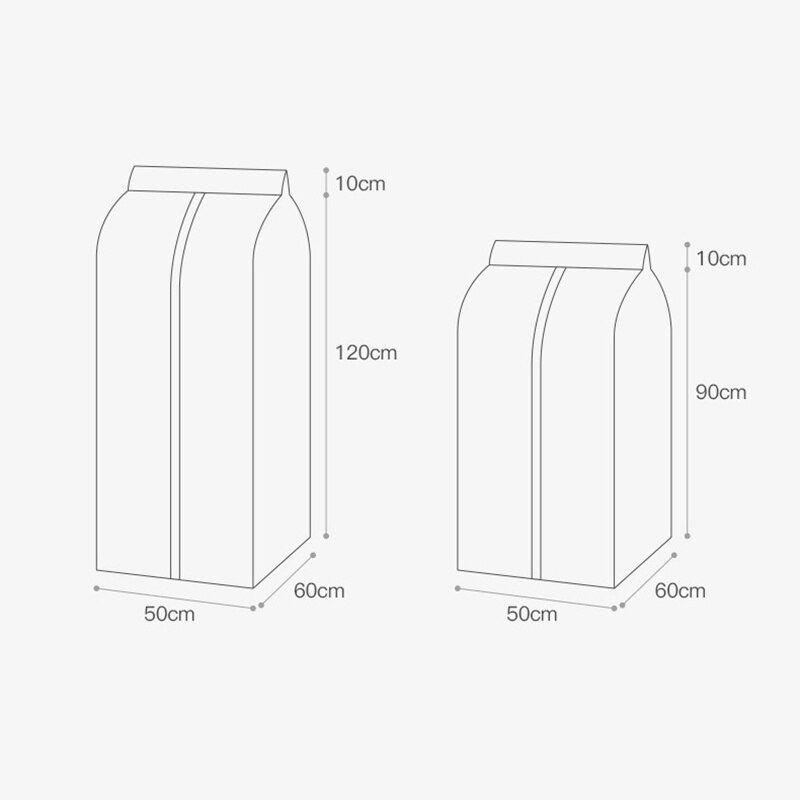 1pc PEVA Clothes Hanging Dust Cover Dress Suit Coat Storage Bag Case Organizer Wardrobe Dress Clothing Hanging Dust Cover - Provence Home Living Store