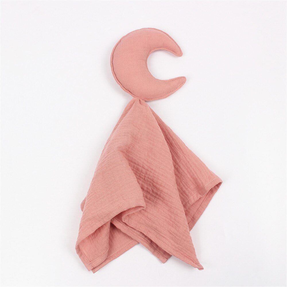 Baby Saliva Towel Soft Newborn Baby Soothe Appease Towel Infant Star Moon Sleeping Dolls Toy Plush Comforting Toy Baby Towel - Provence Home Living Store