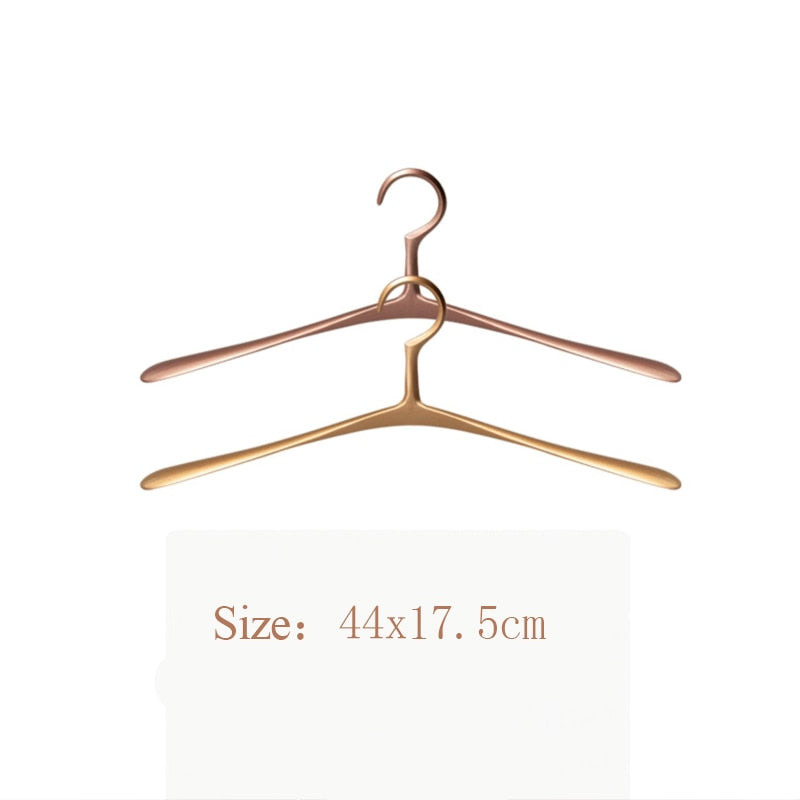 1pc Luxury Gold Clothes Hanger Solid Aluminum Alloy Coat Hangers Clothing Display Hanging Racks Home Wardrobe Storage Organizer - Provence Home Living Store