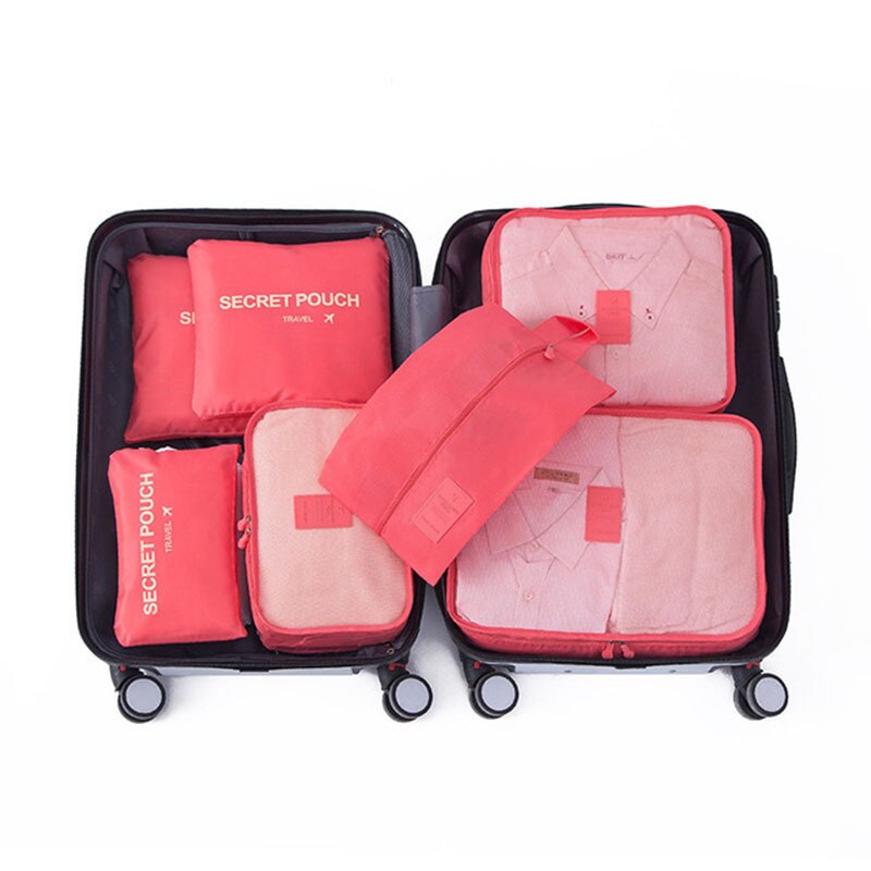 7PCS Protable Travel Storage Bag Set Large Capacity Suitcase Packing Storage Cases Luggage Organizer Clothes Shoes Tidy Pouch - Provence Home Living Store