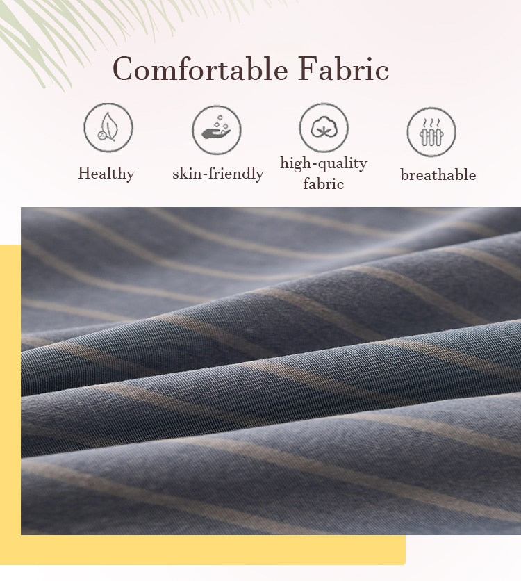 Yarn-dyed Fabric Elegant Home Bedding Durable Duvet Cover Soft Comfortable Fadeless Quilt Comforter Cover Queen Home Textiles - Provence Home Living Store