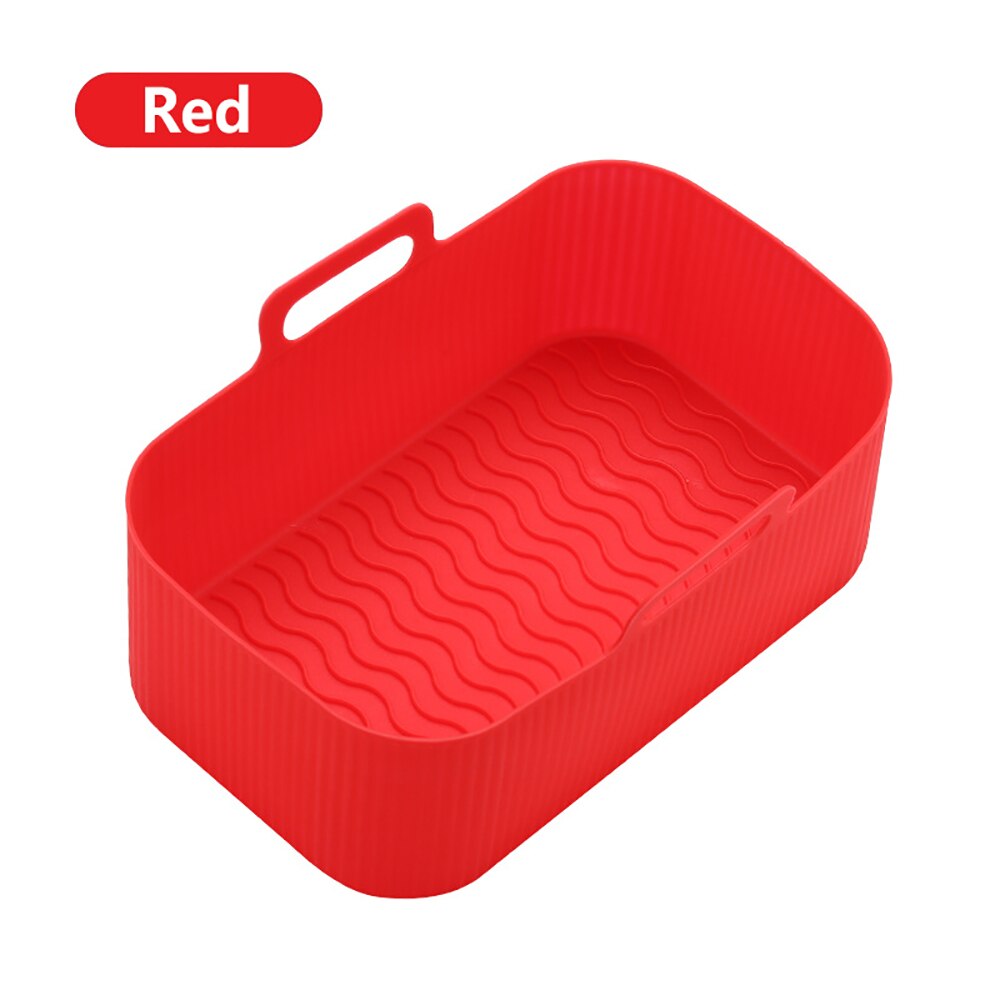 Airfryer Silicone Pot Rectangle Oven Air Fryer Silicone Baking Tray Mold Basket Reusable Liner Mat Pans Kitchen Accessories - Provence Home Living Store