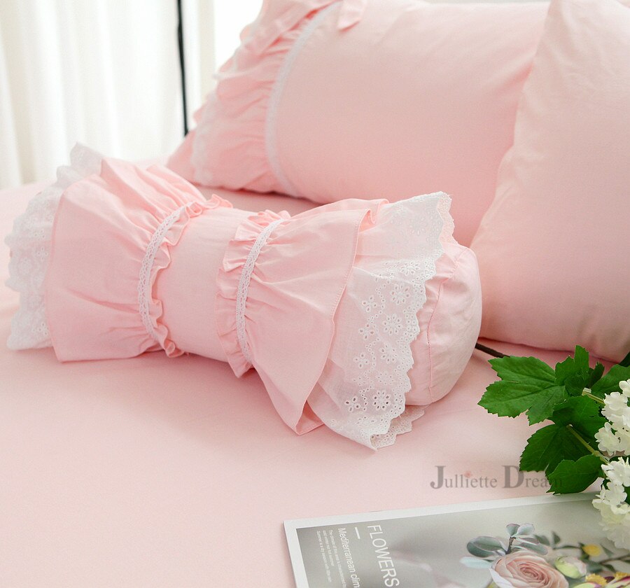 Cute throw pillows Lace cushion decorative bedding pillow European candy cushion princess ruffle lumbar pillow sofa pillows - Provence Home Living Store