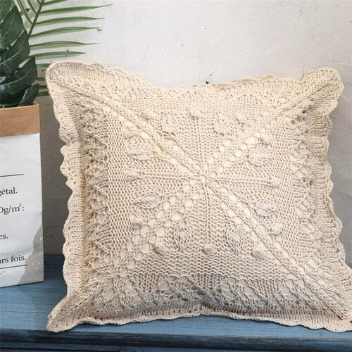 Big sale European pillow covers decorative Rustic couch cushion cover Handmade cotton pillow cover sofa throw pillows - Provence Home Living Store