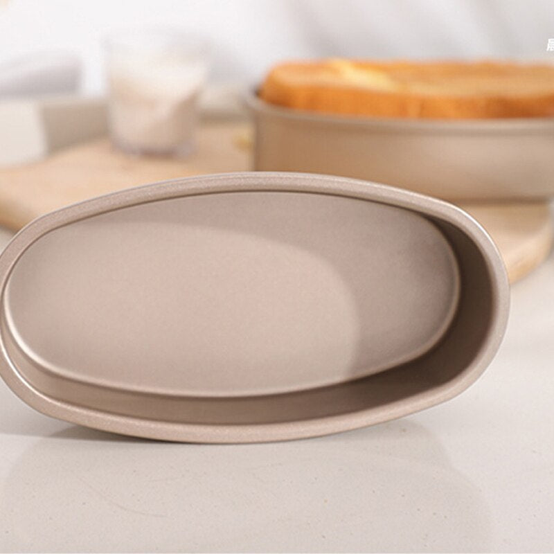 23cm Oval Nonstick Pans Carbon Steel Cake Mold Cheesecake Bread Loaf Pan Baking Mould Pie Tin Tray Bakeware Kitchen Accessories - Provence Home Living Store