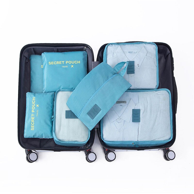 7PCS Protable Travel Storage Bag Set Large Capacity Suitcase Packing Storage Cases Luggage Organizer Clothes Shoes Tidy Pouch - Provence Home Living Store