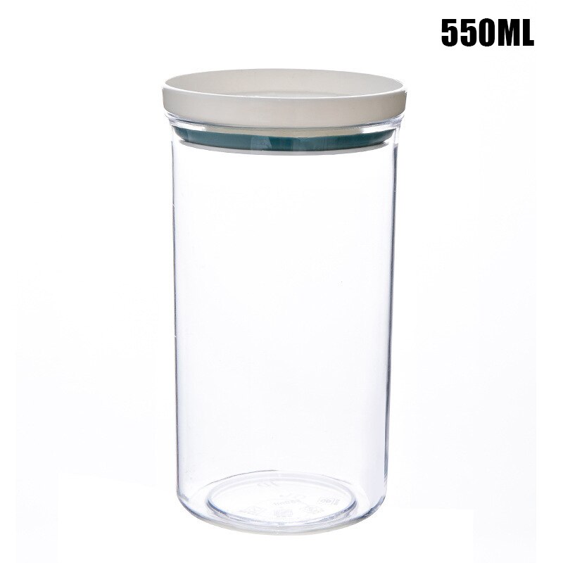 Food Sealed Jar Household Rice Food Nut Storage Jar Food Canister Grade Plastic Transparent Bottle With Lid Grain Storage Box - Provence Home Living Store