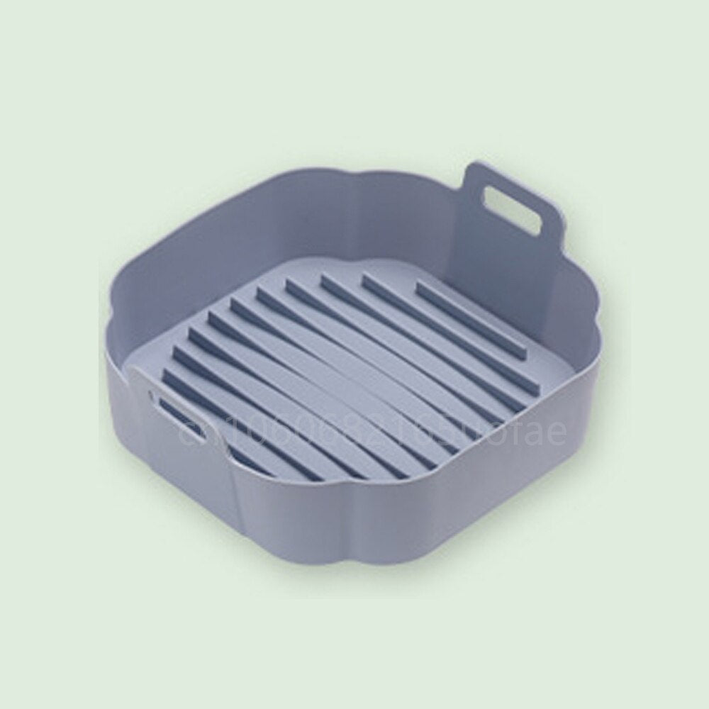 Silicone Air Fryer Liner 8.5inch Reusable Baking Basket Non-Stick Pizza Chicken Plate Grill Pan Kitchen Airfryer Accessories - Provence Home Living Store