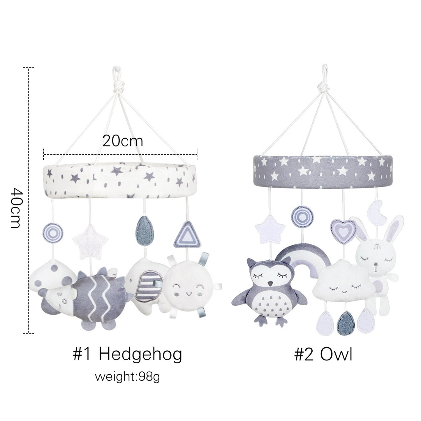 Nordic Style Animal Bed Bell Baby Handmade Mobile Rattles Toys 0-12 Months Crib Holder Baby Mom Bed Bed Bell for Newborns Gift - Provence Home Living Store