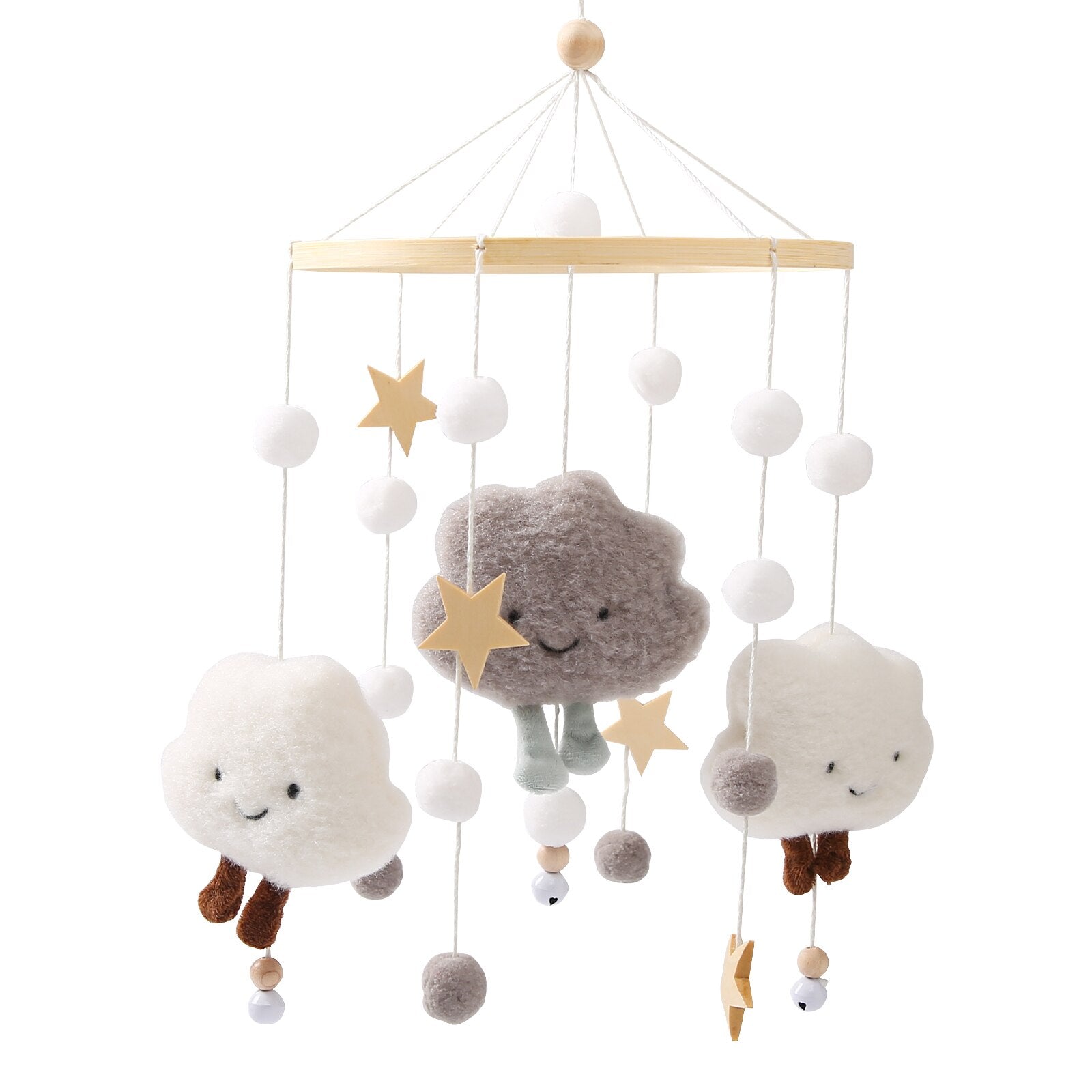 Baby Rattle Toy 0-12 Months Wooden Mobile On The Bed Newborn Music Box Bed Bell Hanging Toys Holder Bracket Infant Crib Toy Gift - Provence Home Living Store