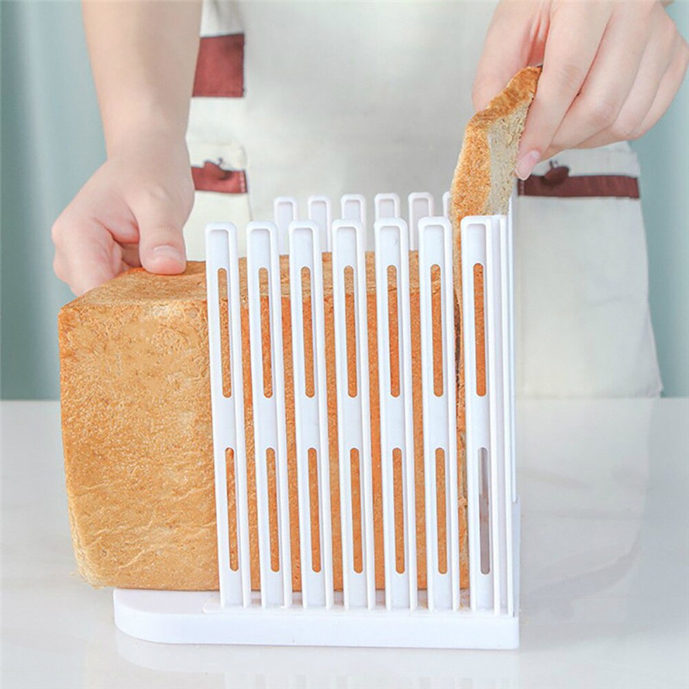 Adjustable Toast Slicer Bread Cutter Foldable Homemade DIY Loaf Bread Slicing Baking Tools Accessories Kitchen Gadget - Provence Home Living Store