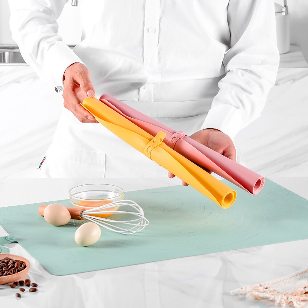 40*60cm Silicone Baking Mat Pizza Dough Maker Non-stick Thickened Rolling Chopping Board Kneading Pad Bakeware Accessories - Provence Home Living Store