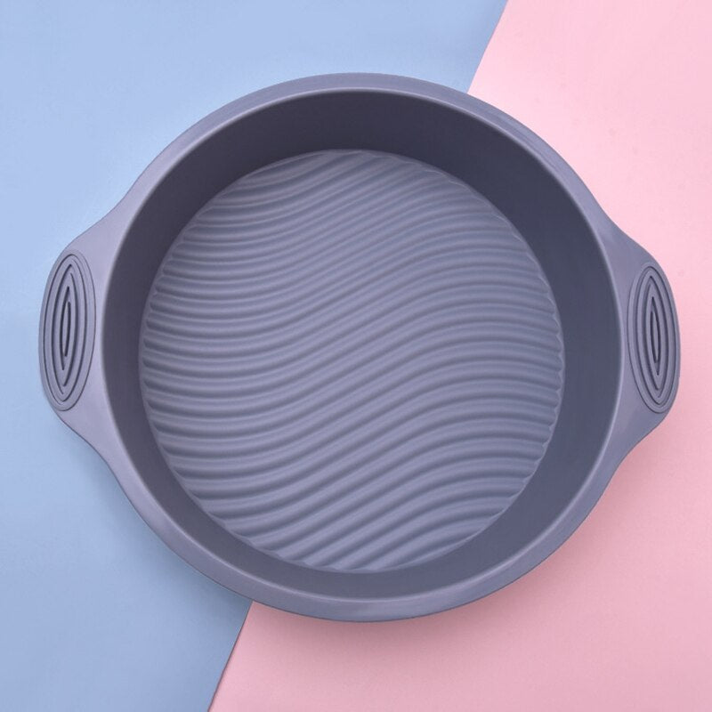 Silicone Cake Mold Round Shape Baking Tray Non-stick Bread Pan DIY Toast Chocolate Mold Jelly Pudding Mould Baking Tools - Provence Home Living Store