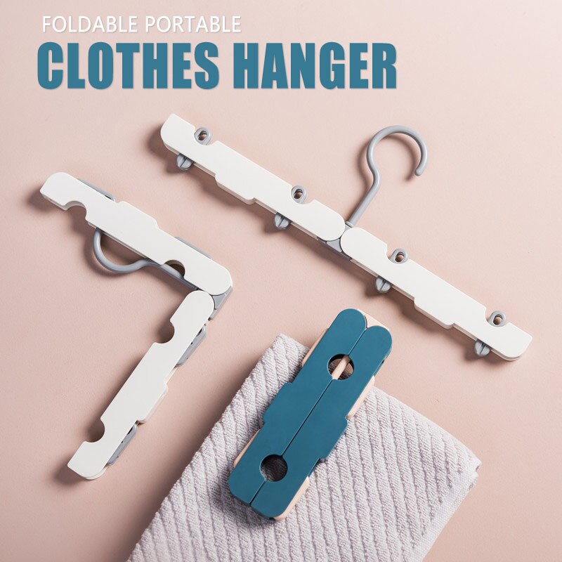 1pcs Travel Clothes Rack Hanger Portable Durable Folding Clothes Hanger Multifunction Underwear Drying Rack Wardrobe Storage - Provence Home Living Store