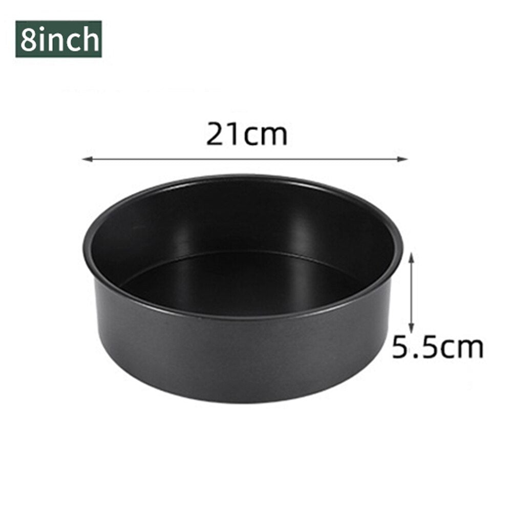 4/6/8inch Round Tart Mold Removable Bottom Pie Pan Chiffon Layer Cake Mold Live Bottom Non-stick Baking Tray Kitchen Accessories - Provence Home Living Store