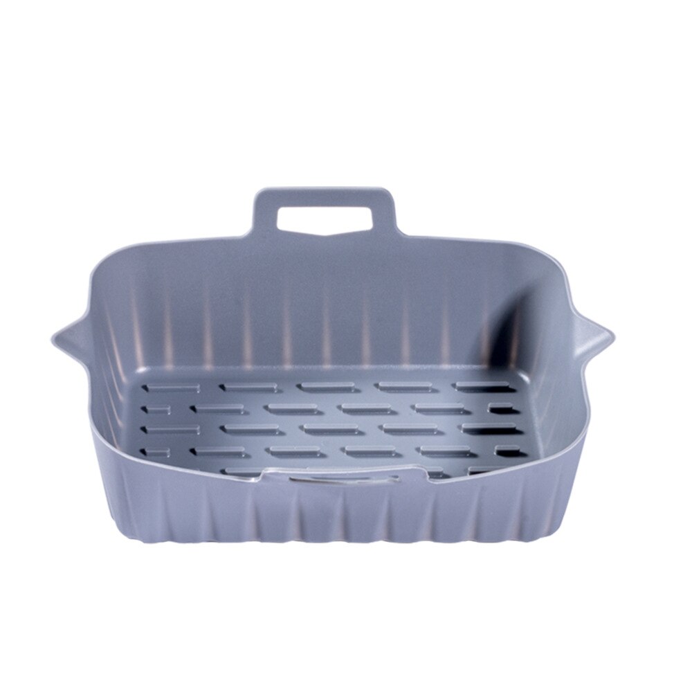 Air Fryer Oven Baking Tray Fried Chicken Basket Mat AirFryer Silicone Pot Rectangle Replacemen Grill Pan Kitchen Accessories - Provence Home Living Store