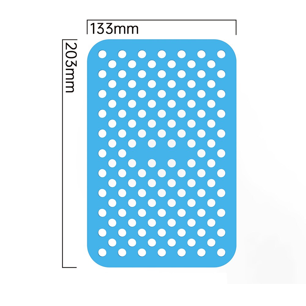 2pcs Silicone Air Fryer Liner Rectangular Reusable Oven Steamer Pad Non-stick Kitchen Baking Mat For Ninja Airfryer Accessories - Provence Home Living Store