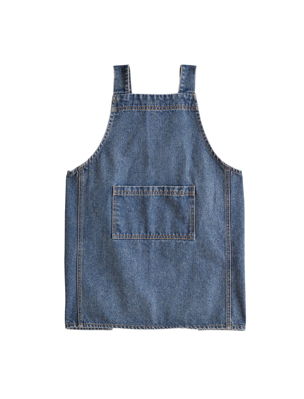 Children&#39;s Washed Denim Apron Boy&#39;s Painting Smock Game Anti-dirty Girl&#39;s Bib Advertising Kids Pinafore Nostalgic Clothing - Provence Home Living Store