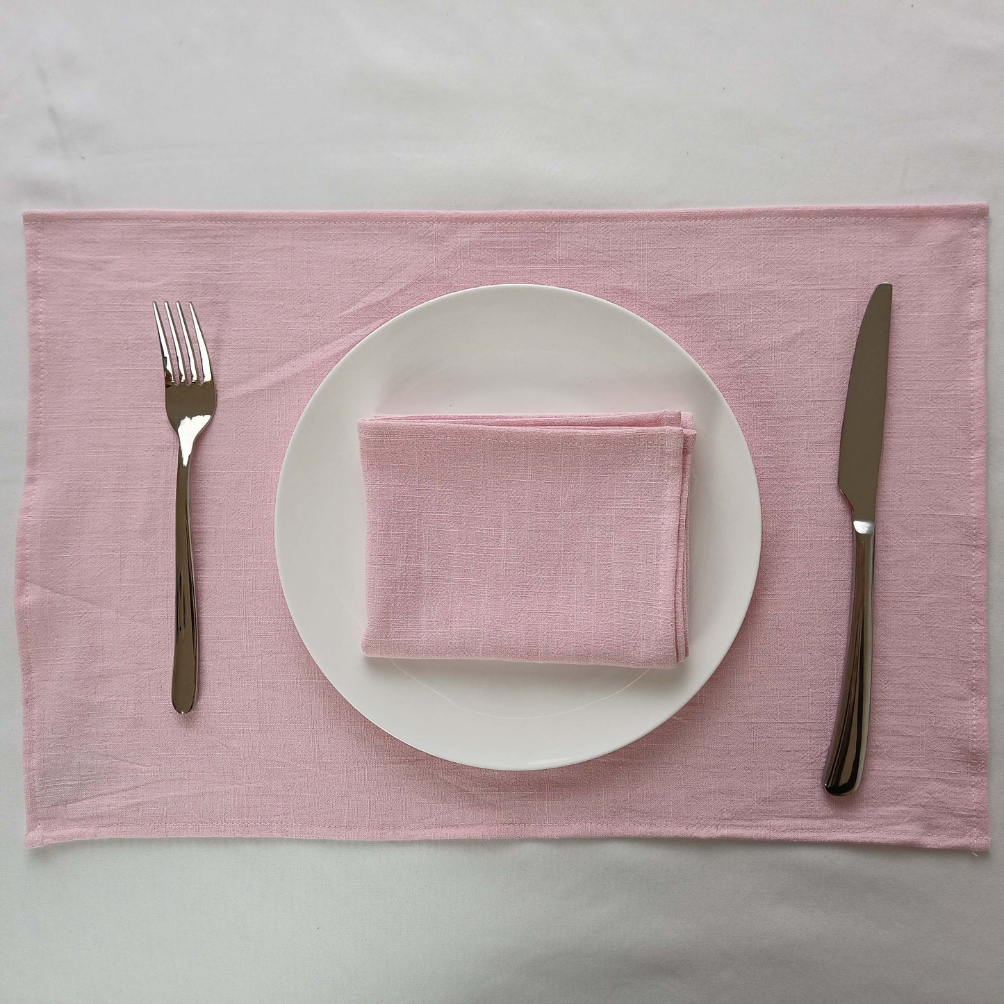 2PCS 40x40cm Skin-Friendly Dinner Napkins,Dinning Washable Cloth Handkerchief,Solid Colour Cotton Linen Kitchen Soft Tea Towel - Provence Home Living Store