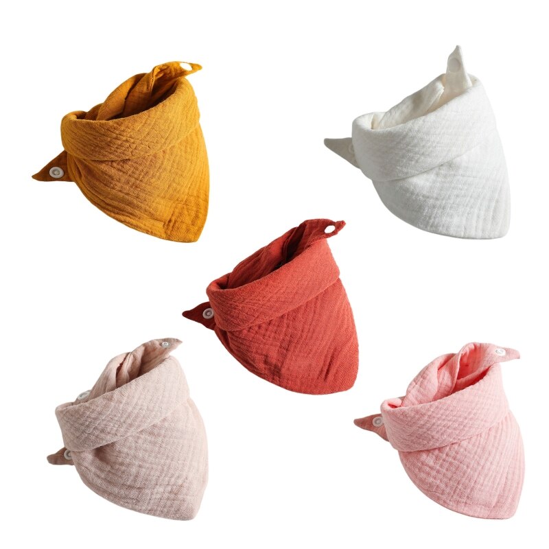 5 Pcs/set Soft Cotton Baby Face Towel Bath Towel Absorbent Gauze Newborn Burp Cloths Kids Washcloth Handkerchief Feeding Towel - Provence Home Living Store