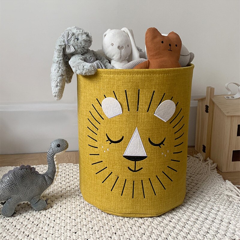 INS Foldable Laundry Basket For Baby Dirty Clothes Hamper Kids Children Toys Canvas Storage Bucket Office Home Organizer Bins - Provence Home Living Store