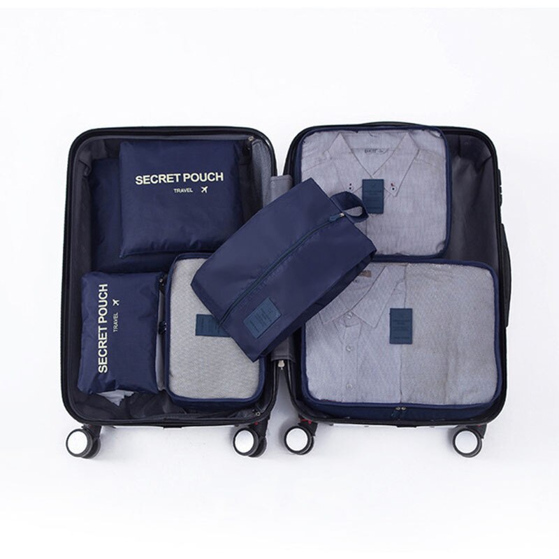 7PCS Protable Travel Storage Bag Set Large Capacity Suitcase Packing Storage Cases Luggage Organizer Clothes Shoes Tidy Pouch - Provence Home Living Store